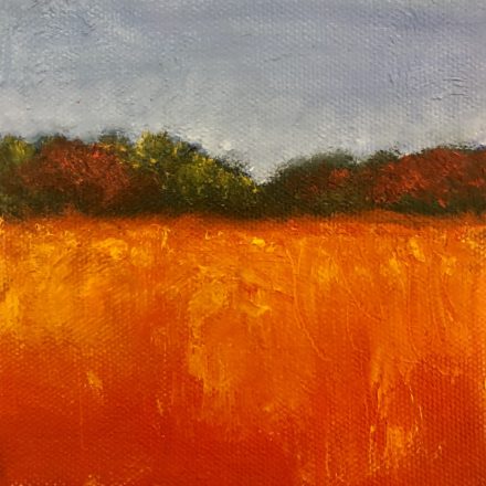 Bright orange field